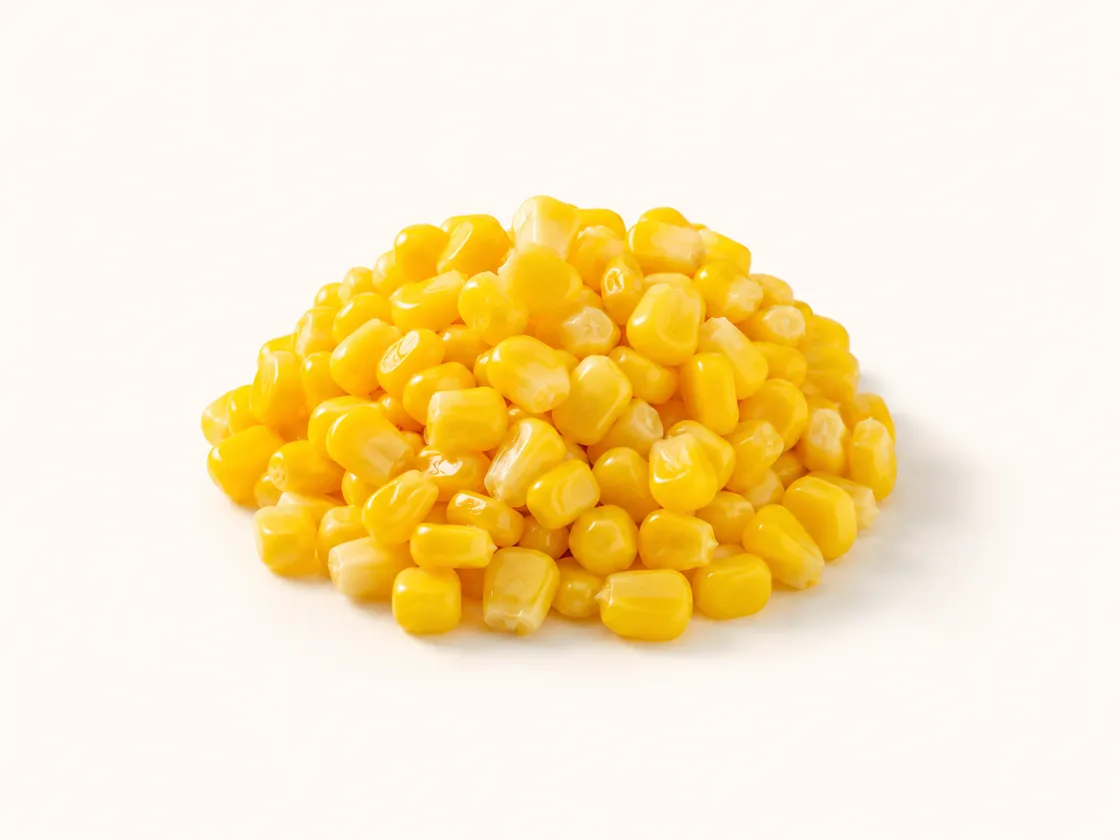 A pile of sweetcorn kernels
