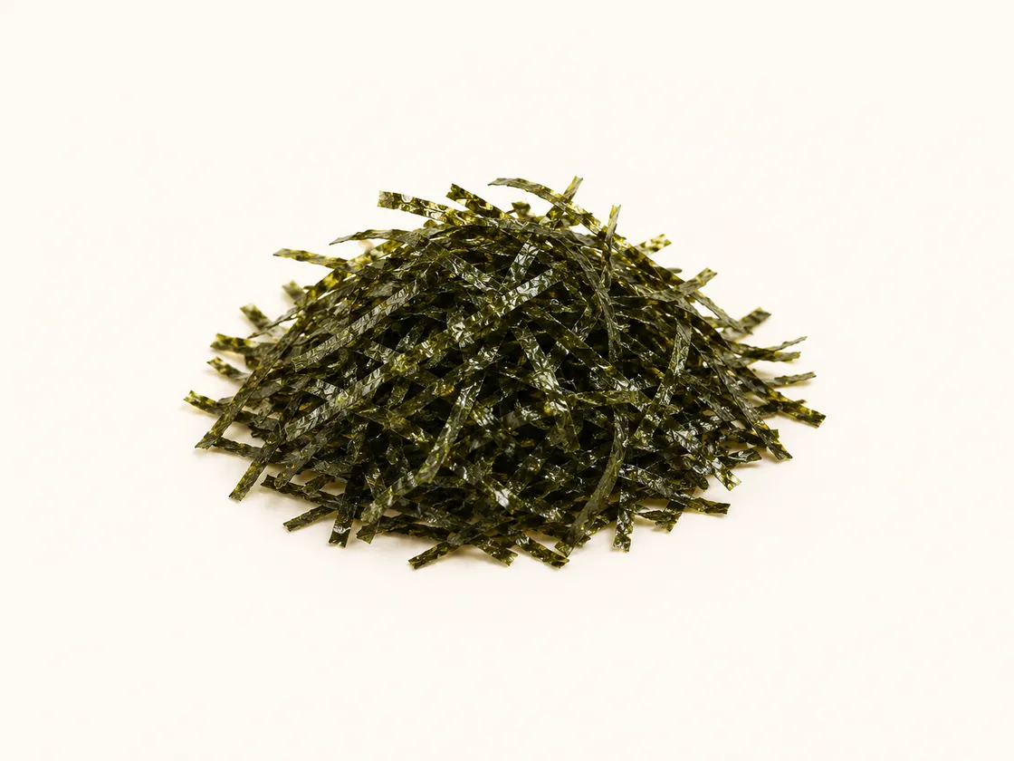 Thin strips of roasted nori seaweed