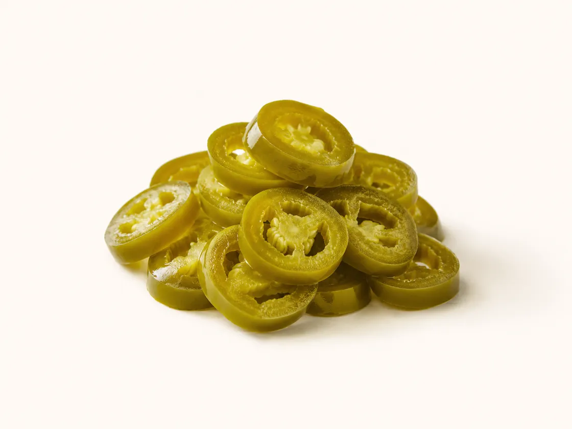 Pickled jalapeño slices