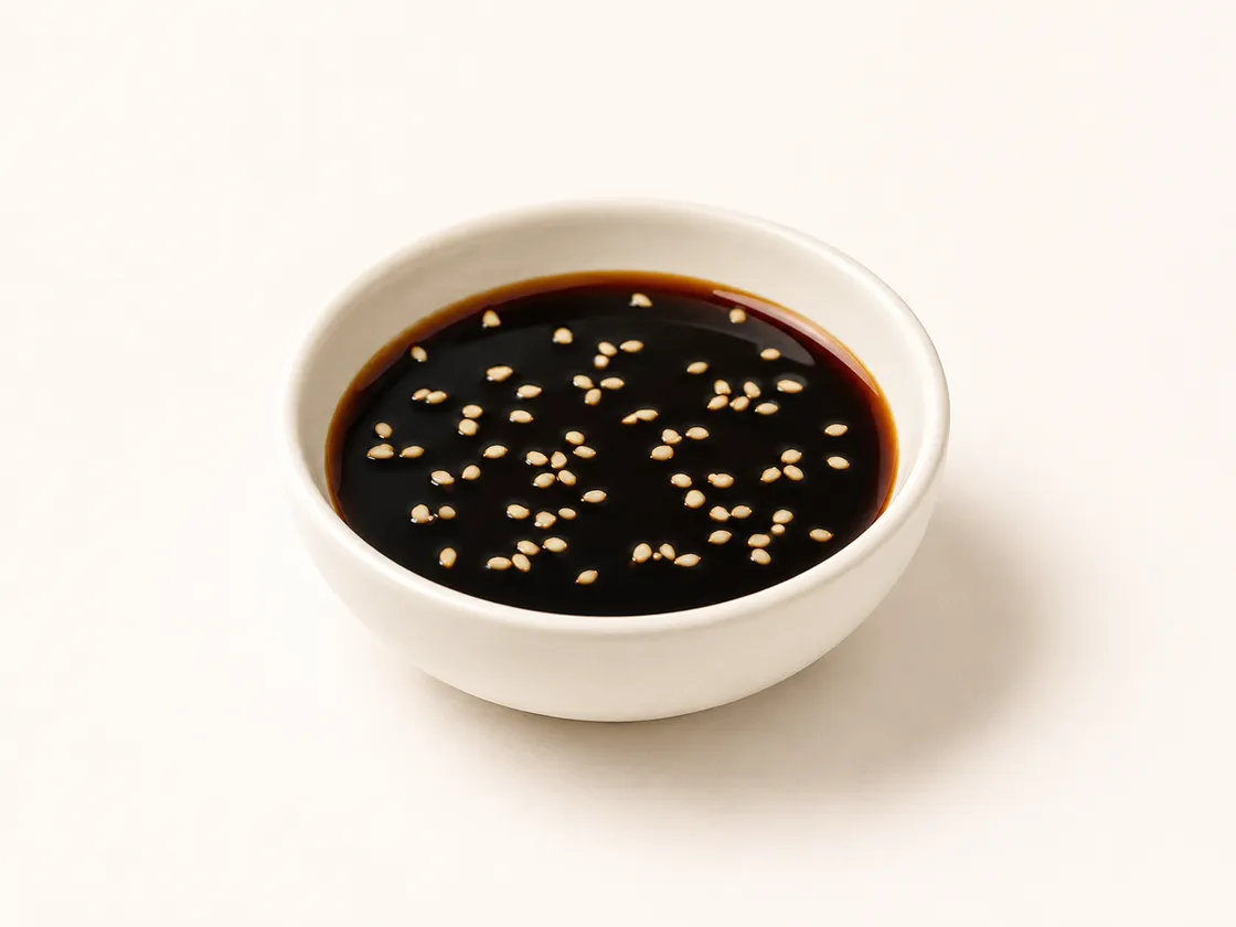 Bowl of tamari sesame sauce