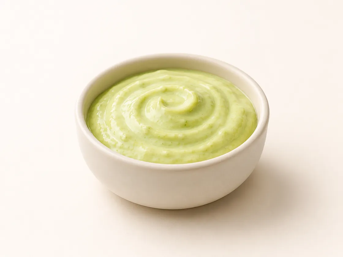 Bowl of wasabi mayo sauce